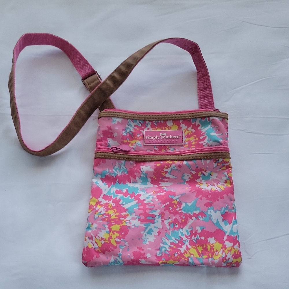 Simply Southern Colorful Floral Crossbody Bag